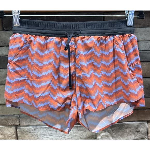 Women’s JANJI Lined AFO Zig Zag Graphic Running Shorts Size S *D1 - Picture 1 of 5